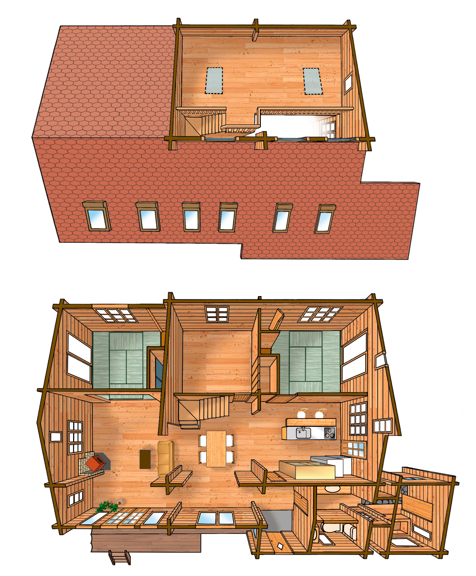 いわた慎二郎イラスト タッチ見本ー建築イラスト いわた慎二郎イラスト タッチ見本ー建築イラスト
