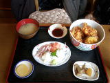 さざえのかき揚げ丼(これはセット)