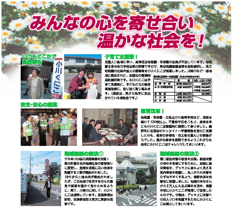 2007年3月小川くにこの政策